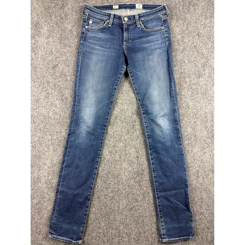AG Adriano Goldschmied Aubrey Skinny Straight Jeans Medium Wash Size 27R USA